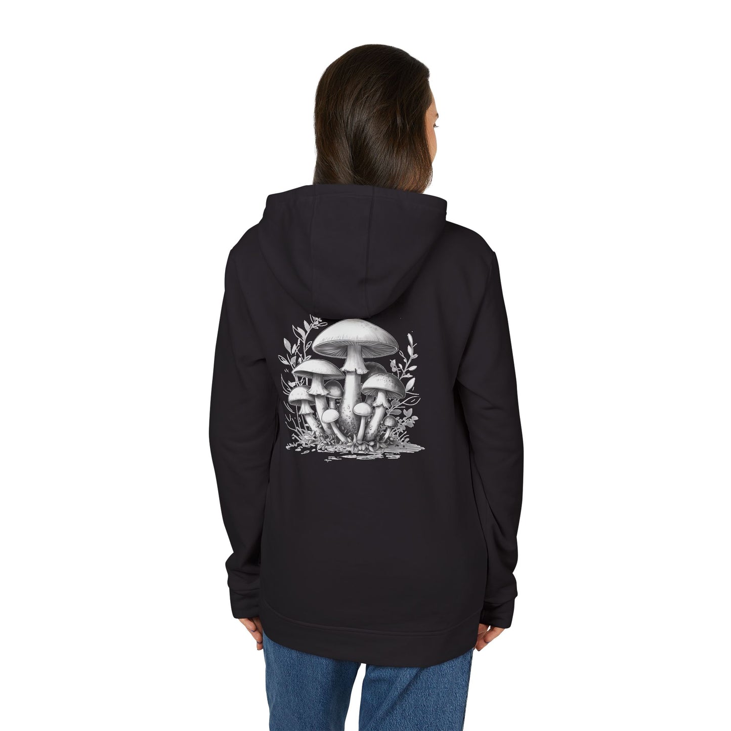 adidas Unisex Fleece Hoodie mushroom