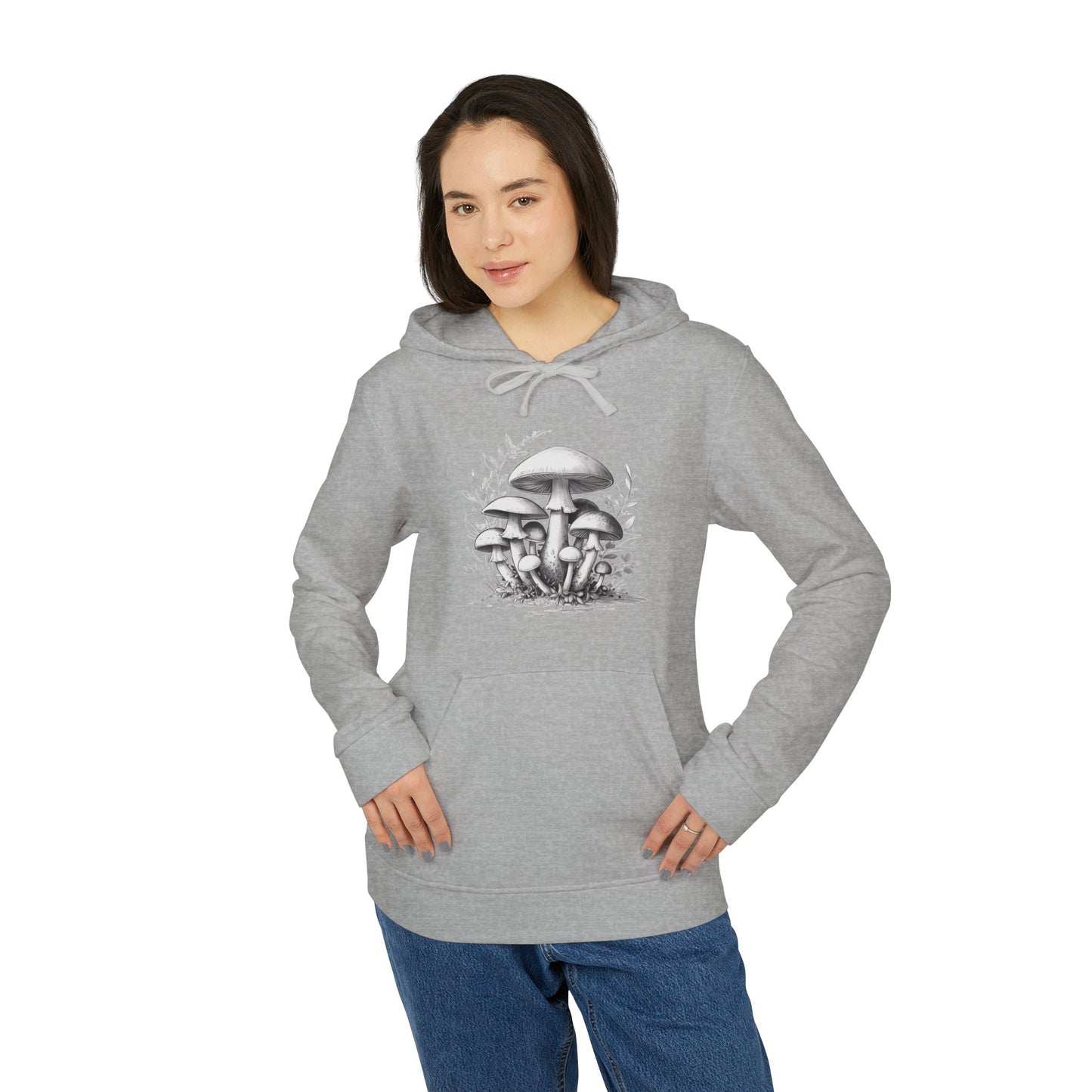 adidas Unisex Fleece Hoodie mushrooms