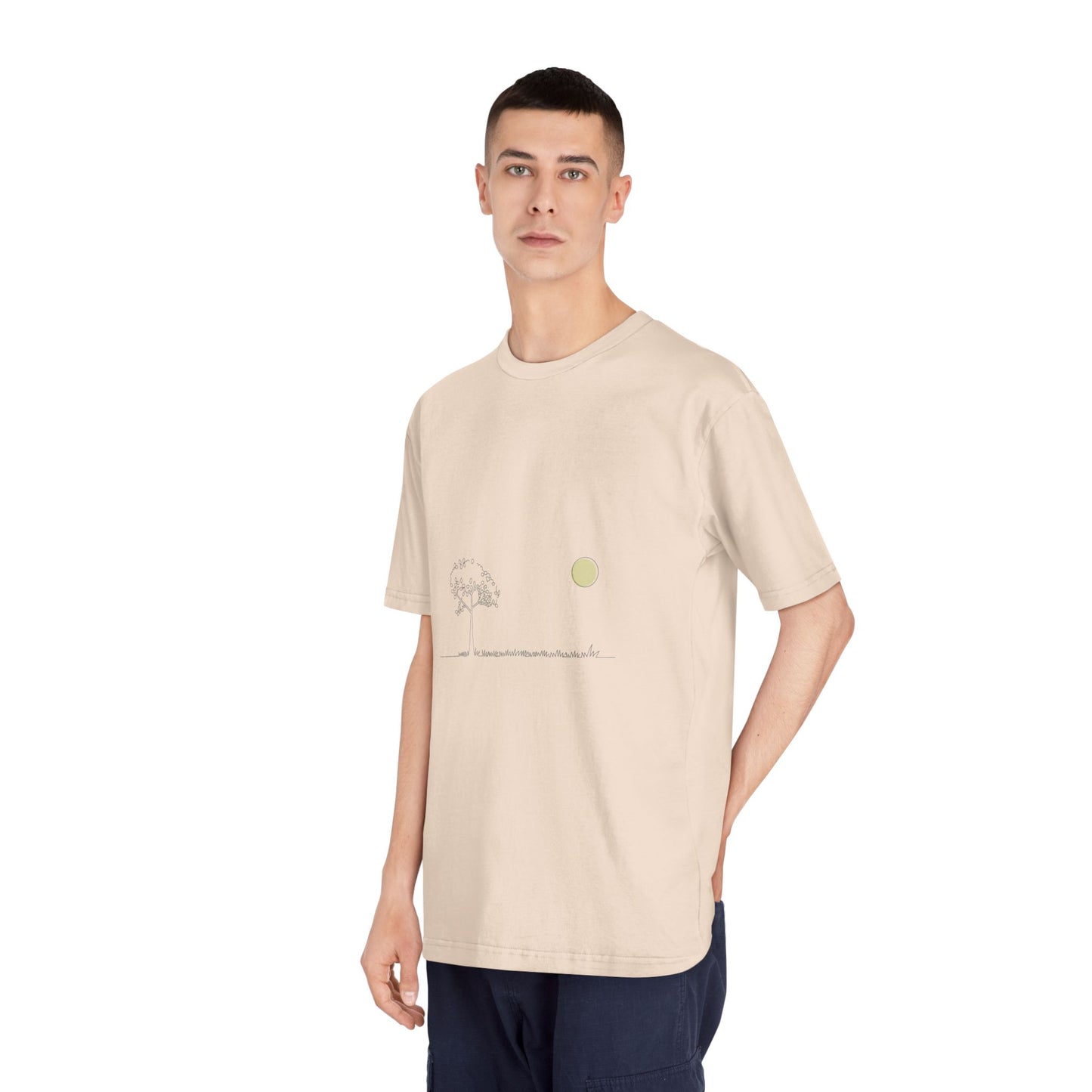 Unisex Classic Crewneck T-Shirt minimalist tree and sun