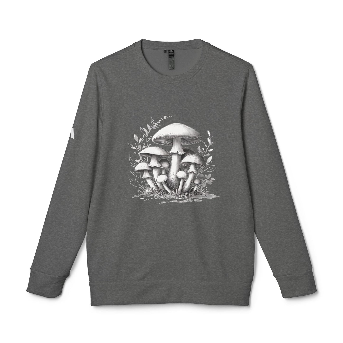 adidas Unisex Fleece Crewneck Sweatshirt mushroom