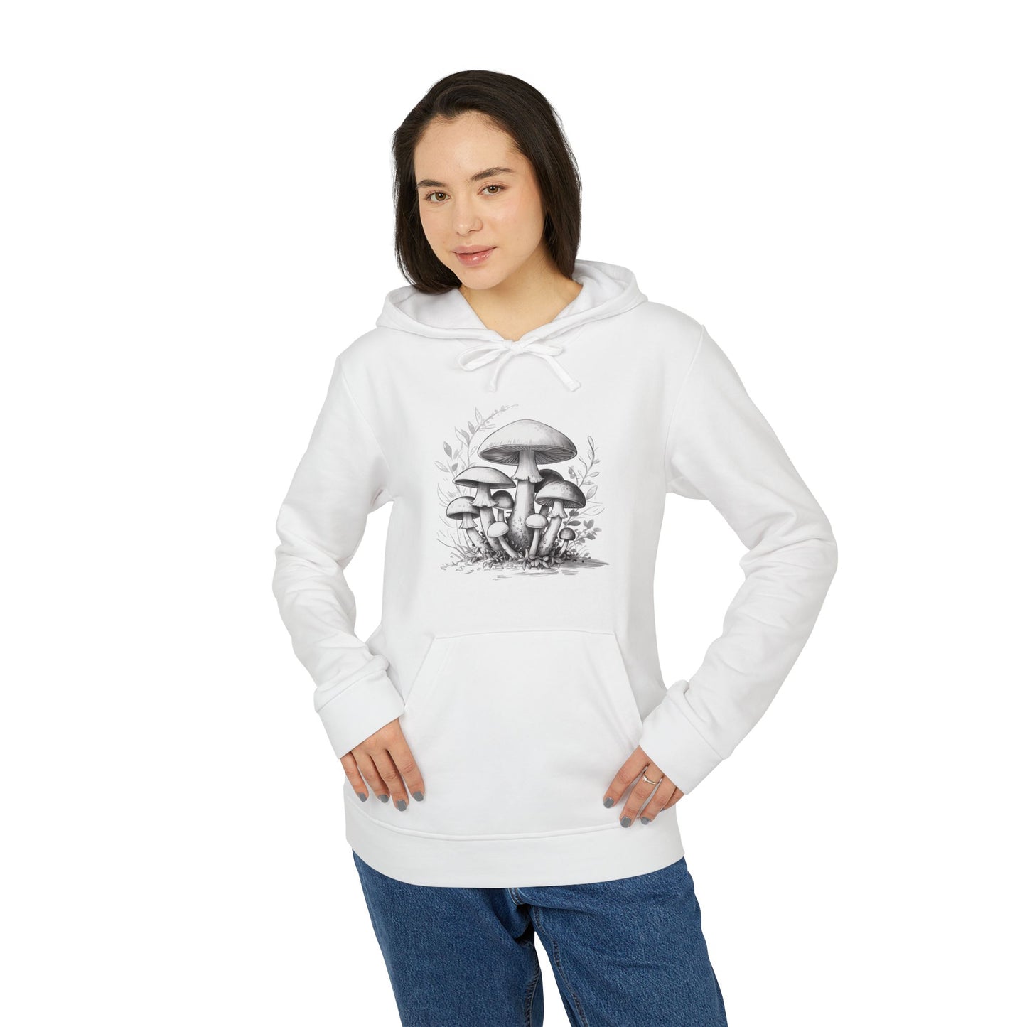 adidas Unisex Fleece Hoodie mushrooms