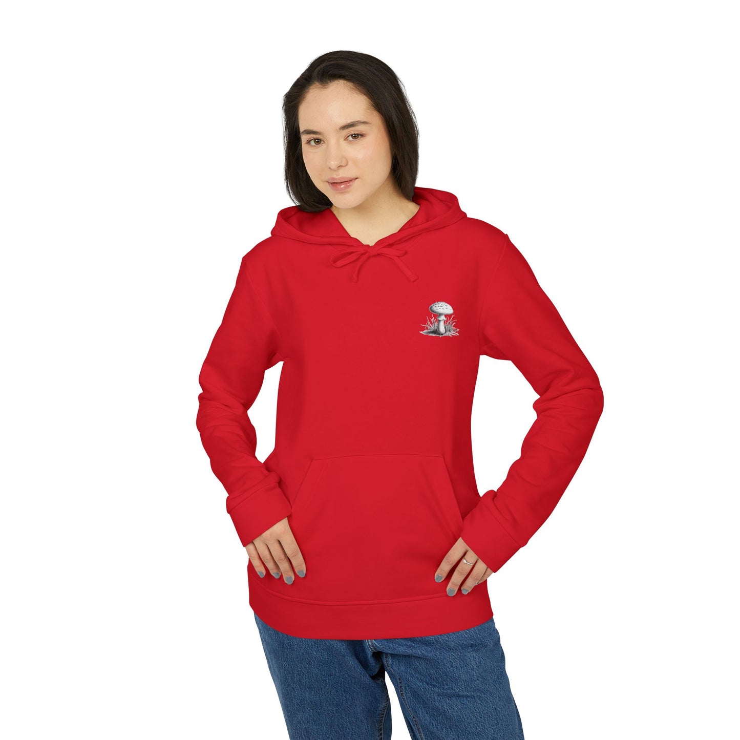 adidas Unisex Fleece Hoodie mushroom