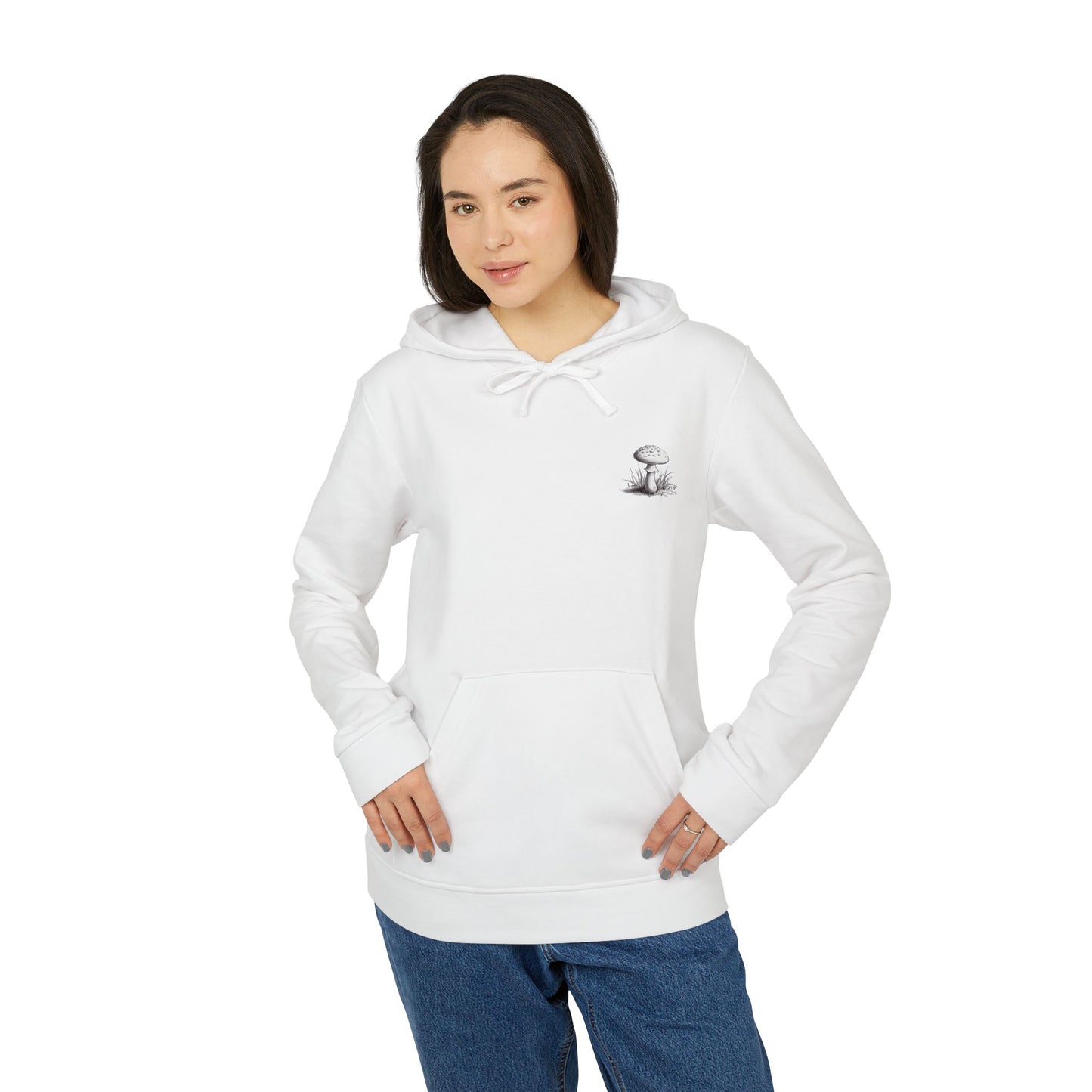 adidas Unisex Fleece Hoodie mushroom